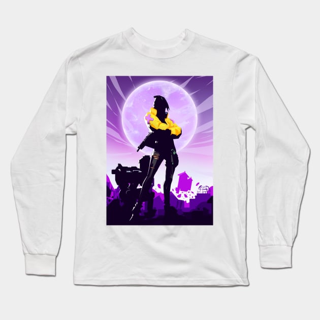 Alarmbot x Ascent Long Sleeve T-Shirt by Naui Kev Art